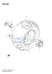 LT-A750X (P28-P33) drawing RIGHT REAR WHEEL (LT-A750XL1 P33)