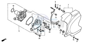 VT750C2 drawing WATER PUMP