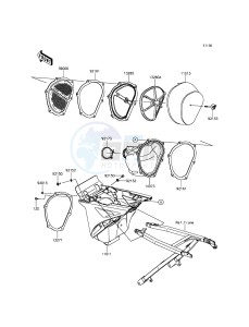 KX250F KX250ZFF EU drawing Air Cleaner