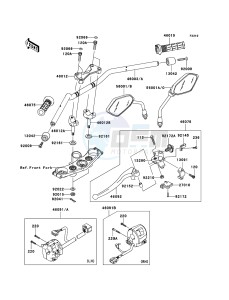 Z750_ABS ZR750M9F GB XX (EU ME A(FRICA) drawing Handlebar