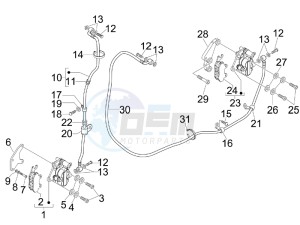 SR Max 125 drawing Brakes hose  - Calipers