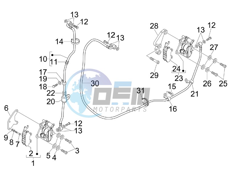 Brakes hose  - Calipers