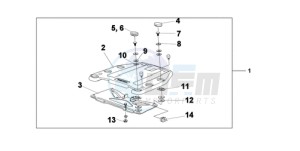 XL700V9 Europe Direct - (ED / SPC) drawing TOP BOX BRACKET