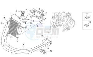 SR 50 H2O Di-Tech e2 drawing Cooling system