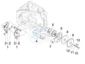 Fly 125 4t e3 (Vietnam) Vietnam drawing Camshaft - Rocking levers support unit