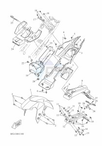 YZF125-A YZF-R125 (B5G3) drawing FENDER