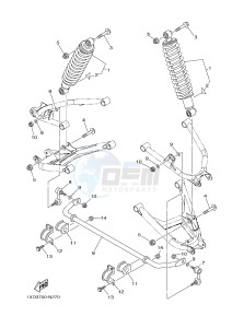 YXM700E YXM700PF VIKING EPS (1XPR) drawing REAR SUSPENSION