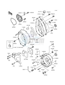 ZX 900 B [NINJA ZX-9R] (B1-B3) [NINJA ZX-9R] drawing ENGINE COVER-- S- -