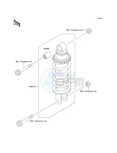 ZX 600 E [NINJA ZX-6] (E7-E9) [NINJA ZX-6] drawing SHOCK ABSORBER-- S- -