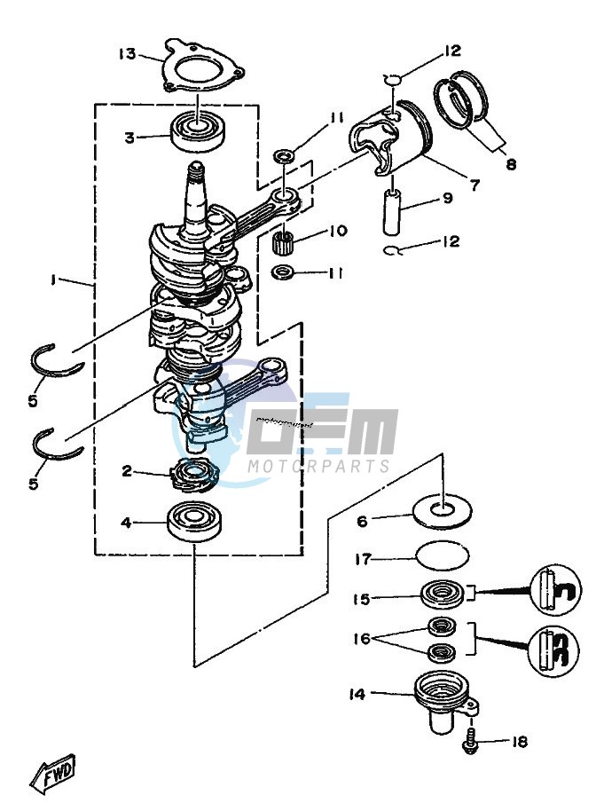 CRANKSHAFT--PISTON