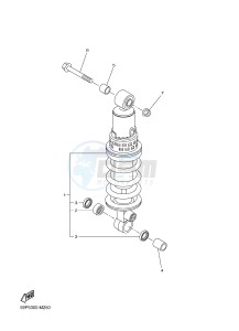 FZ8-N ABS 800 FZ8 (NAKED, ABS) (59P6) drawing REAR SUSPENSION