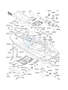 JT 1100 B [1100 STX] (B1-B2) [1100 STX] drawing HULL -- JT1100-B1- -