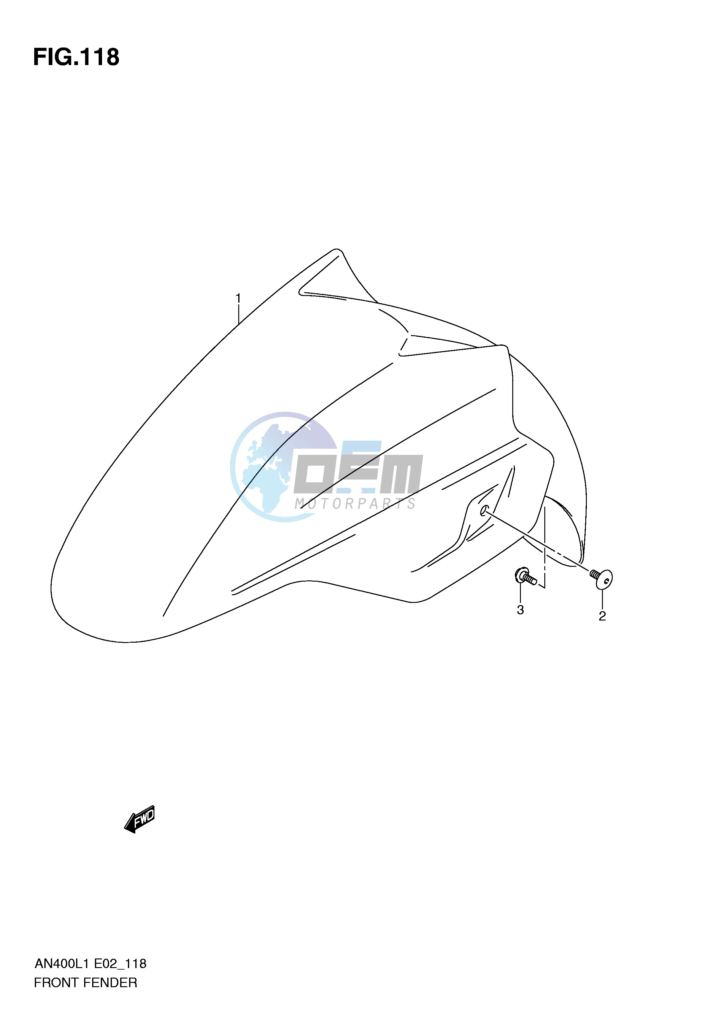 FRONT FENDER (AN400L1 E2)