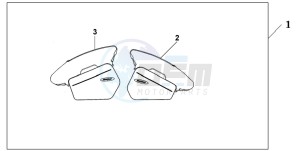 NT700VA drawing PANNIER INNER BAG SET