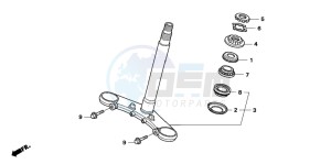 NT700V drawing STEERING STEM