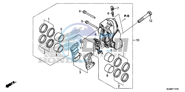 RIGHT FRONT BRAKE CALIPER