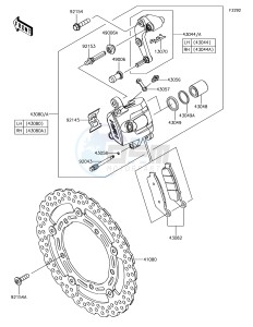 NINJA 650 EX650KHF XX (EU ME A(FRICA) drawing Front Brake