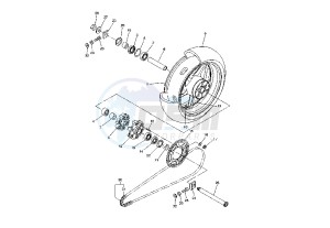 YZF R1 1000 drawing REAR WHEEL