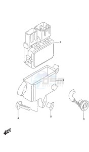 DF 20A drawing PTT Switch Remote Control w/Power Tilt