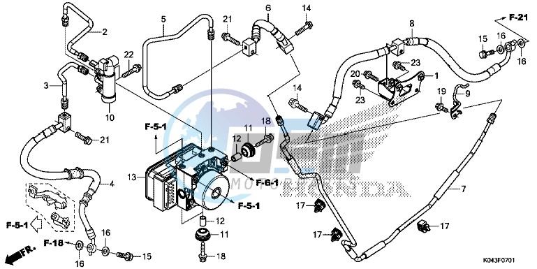 REAR BRAKE PIPE (NSS300A)