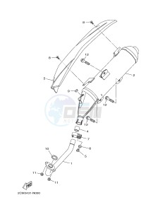 MW125A TRICITY 125 ABS (2CM2 2CMC) drawing EXHAUST