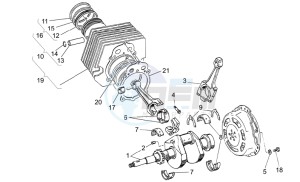 Breva IE 750 drawing Crankshaft cpl.