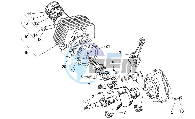 Crankshaft cpl.