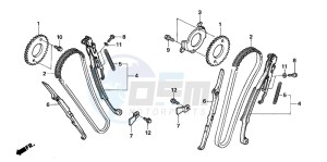 NT700VA drawing CAM CHAIN/TENSIONER