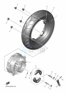 ESS025 drawing REAR WHEEL