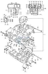 GSX-R750W (E28) drawing CRANKCASE