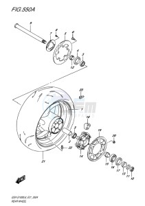 GSX-S 1000 drawing REAR WHEEL