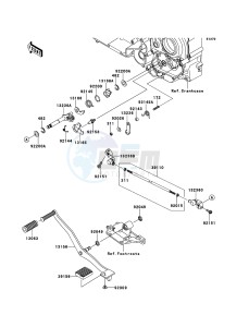 VN1700_VOYAGER_CUSTOM_ABS VN1700KBF GB XX (EU ME A(FRICA) drawing Gear Change Mechanism