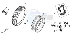 CELLO 50 drawing REAR WHEEL