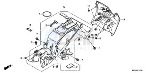 NT700VB drawing REAR FENDER