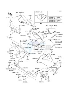 ZX 1000 M [NINJA ZX-10R] (C1) [NINJA ZX-10R] drawing COWLING LOWERS