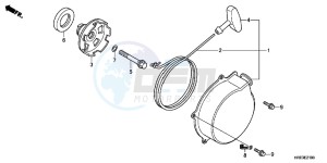 TRX500FMC ED drawing RECOIL STARTER