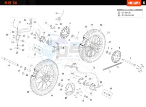 MRT-50-WHITE drawing WHEEL - BRAKES