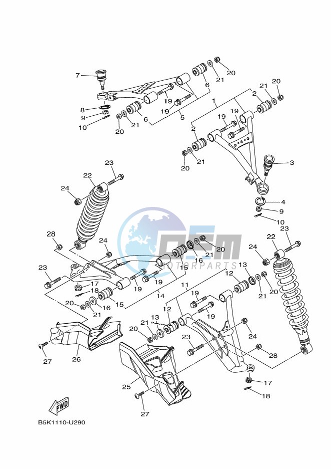 FRONT SUSPENSION & WHEEL