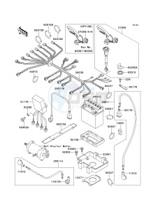 JH 1100 A [1100 ZXI] (A6-A8) [1100 ZXI] drawing ELECTRICAL EQUIPMENT