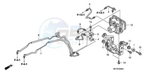 CB1300A9 France - (F / ABS CMF MME TWO) drawing ABS MODULATOR