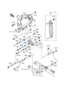 NINJA_250SL_ABS BX250BFSA XX (EU ME A(FRICA) drawing Suspension/Shock Absorber