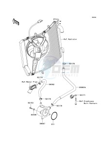 KRF 750 F [TERYX 750 4X4 NRA OUTDOORS] (F8F) C8F drawing OIL COOLER