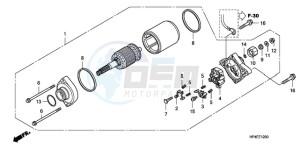 TRX420FMA Australia - (U / 4WD) drawing STARTING MOTOR