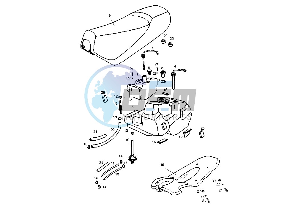 FUEL AND OIL TANK