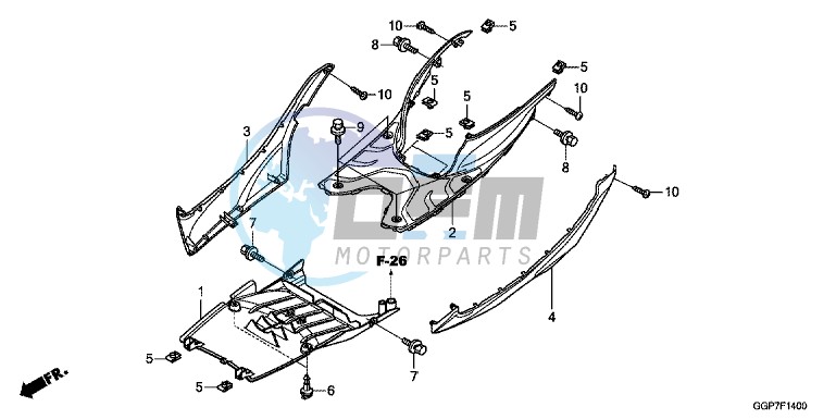 FLOOR STEP (NSC50/MPD/WH)