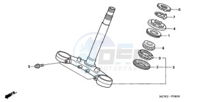 VFR800A9 ED / ABS MME TWO drawing STEERING STEM