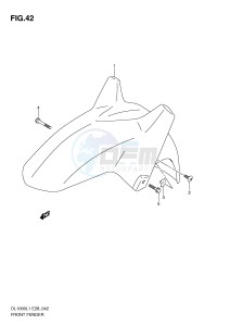 DL1000 (E28) V-Strom drawing FRONT FENDER