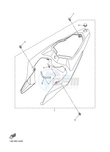 YZF-R1 YZF-R1M 998 R1 (2SG1 2SG2) drawing SIDE COVER