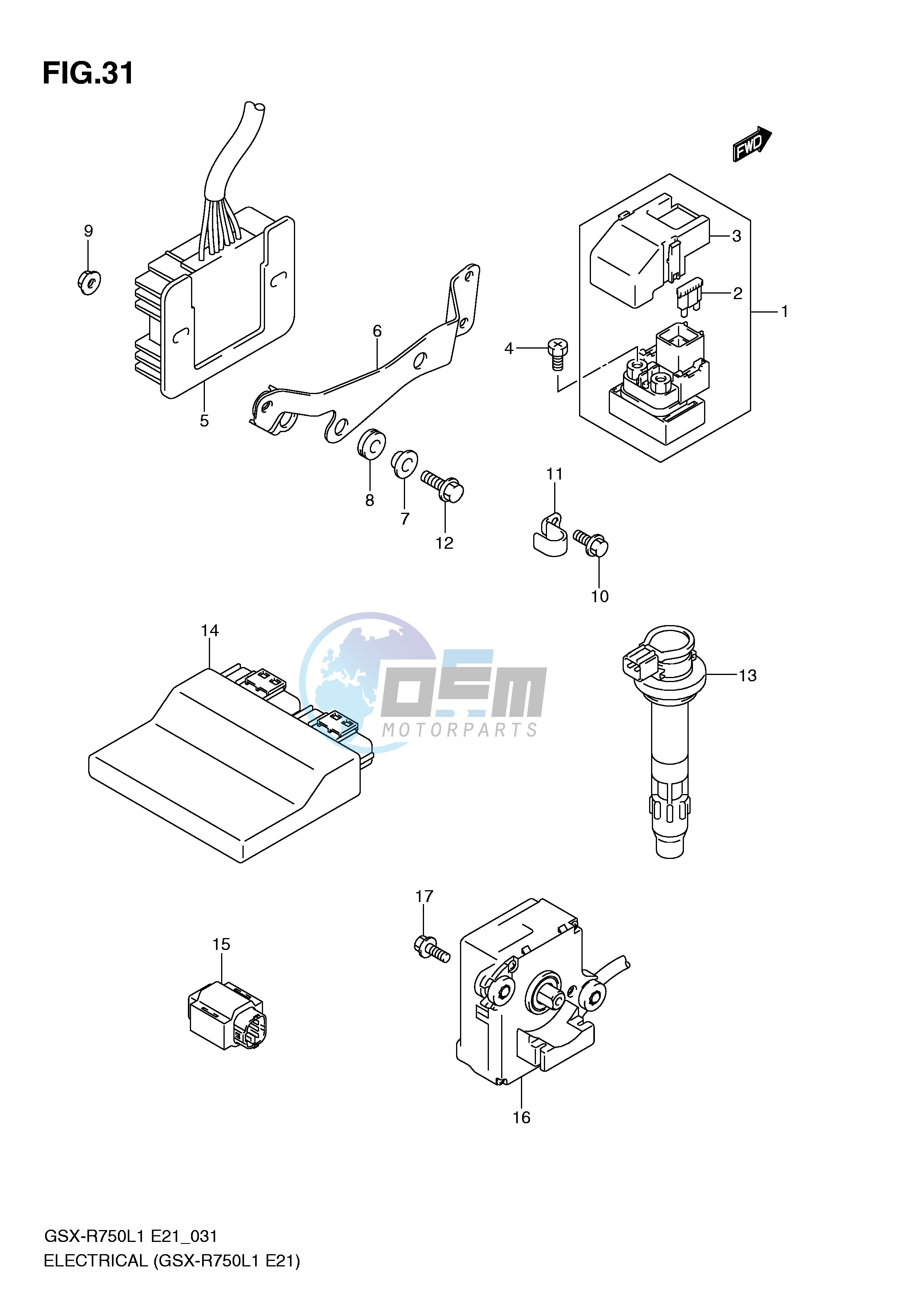 ELECTRICAL (GSX-R750L1 E21)