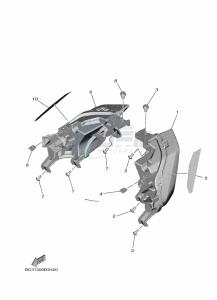 XP530-A TMAX SX ABS (BX3D) drawing TAILLIGHT